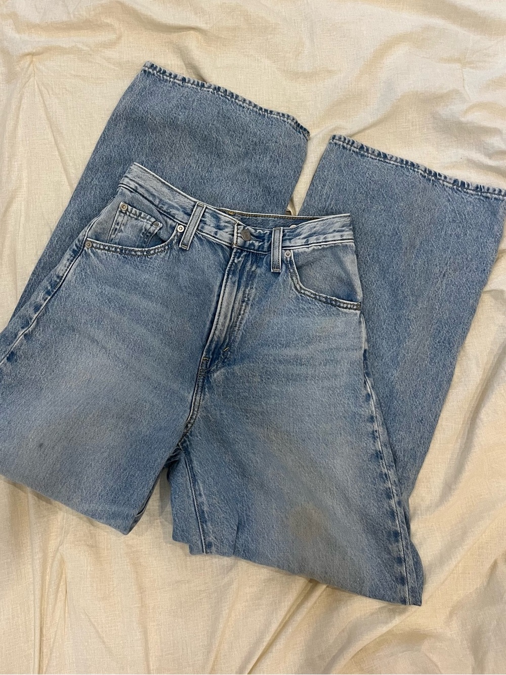 Levi's Light Blue Wide Leg Jeans